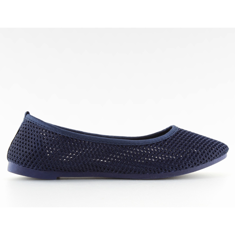 Ballerines en résille bleu marine