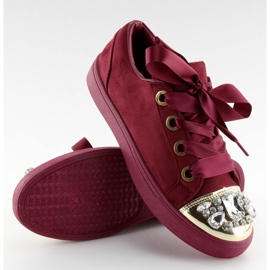 Baskets Avec Pierres Bordeaux 6192 Rouge multicolore