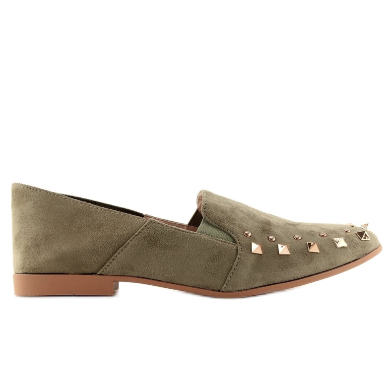Mocassins Lordsy à clous verts 1415