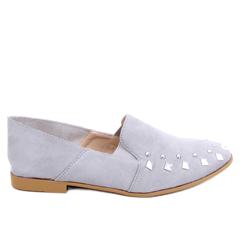 Mocassins gris lordsy avec clous 1415 Gris