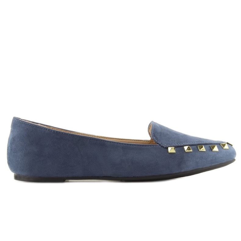 Mocassins femme clous bleu marine 1388 Navy