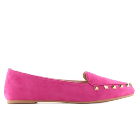 Mocassins Femme à Clous Fuchsia 1388 rose Mocassins Femme à Clous Fuchsia 1388 rose