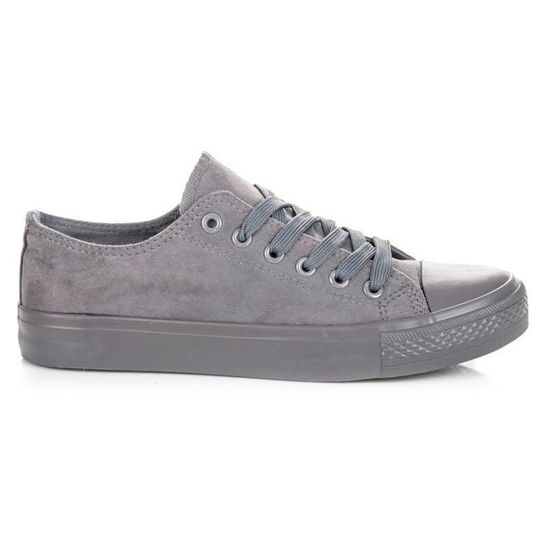 Seastar Baskets à lacets en daim gris