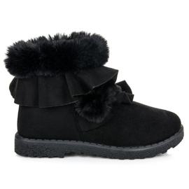 Seastar Bottines noires à volant le noir