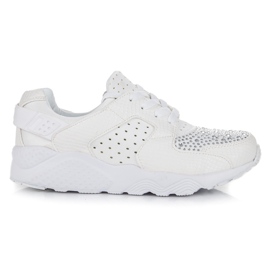 Kylie Chaussures de sport avec cristaux blanc