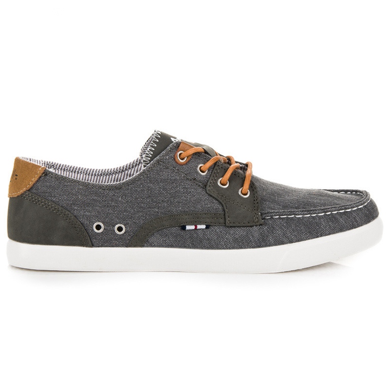 American Club Mocassins de sport gris