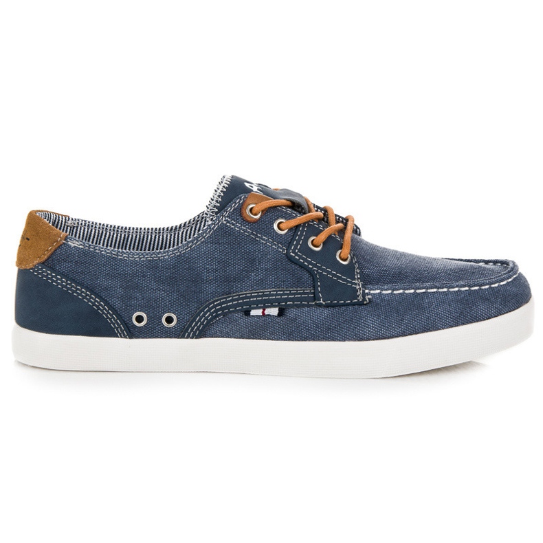 American Club Mocassins de sport bleu