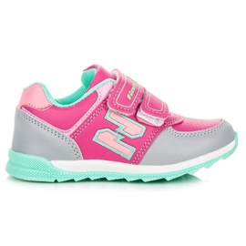 Hasby Sneakers avec Velcro rose
