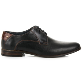 Lucca Chaussures d'affaires liées le noir