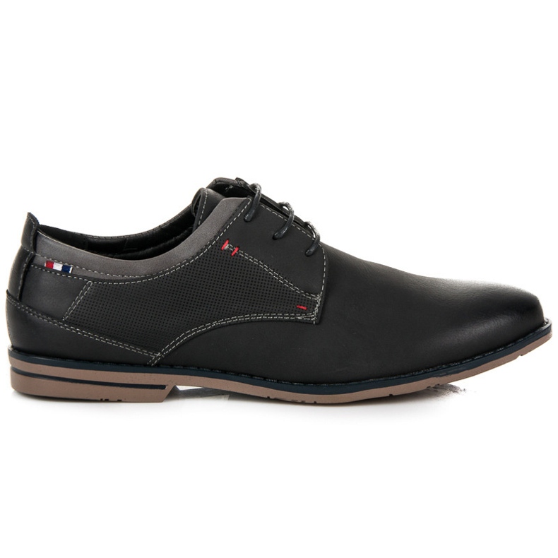 Muto Chaussures à lacets pour hommes le noir