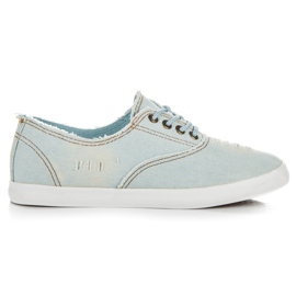 Seastar Baskets en denim à lacets bleu Seastar Baskets en denim à lacets bleu