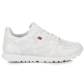 Muto Chaussures de sport nouées blanc