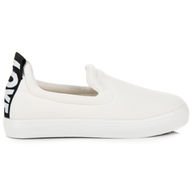 Camo Espadrilles à enfiler Love blanc