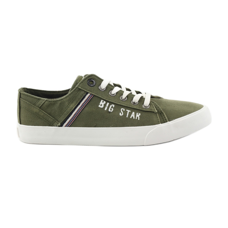 Baskets sneakers Big star 174315 jeans kaki vert