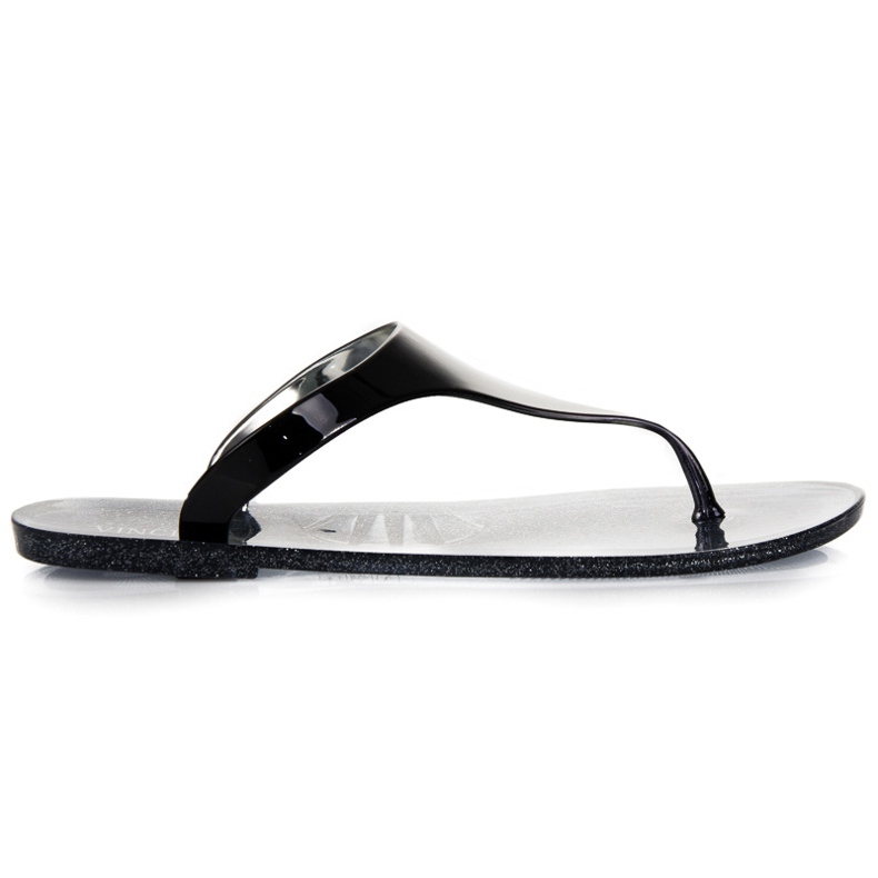 Vinceza Tongs en caoutchouc le noir