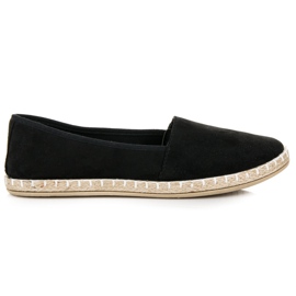 Espadrilles en daim noir