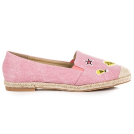 Seastar Espadrilles avec patchs rose Seastar Espadrilles avec patchs rose