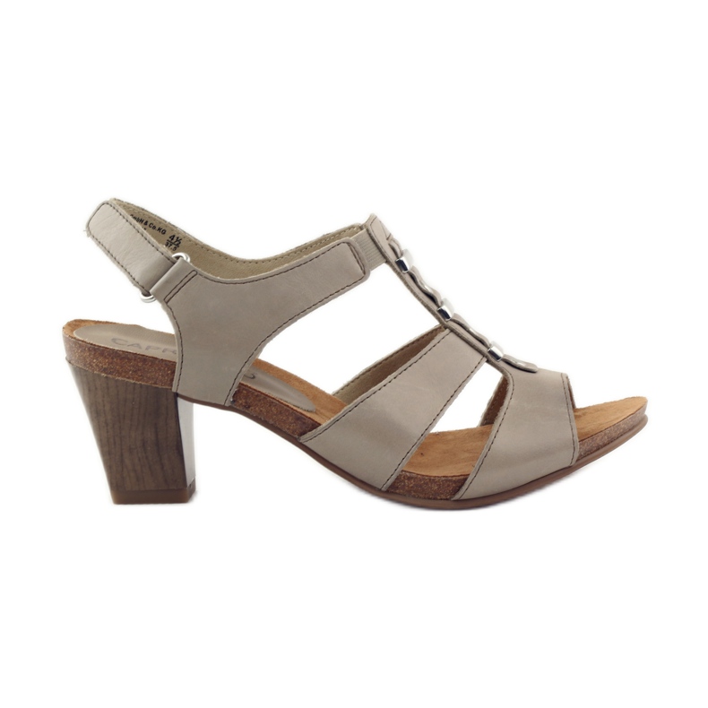 Caprice sandales chaussures pour femmes avec velcro 28309 brun multicolore Caprice sandales chaussures pour femmes avec velcro 28309 brun multicolore