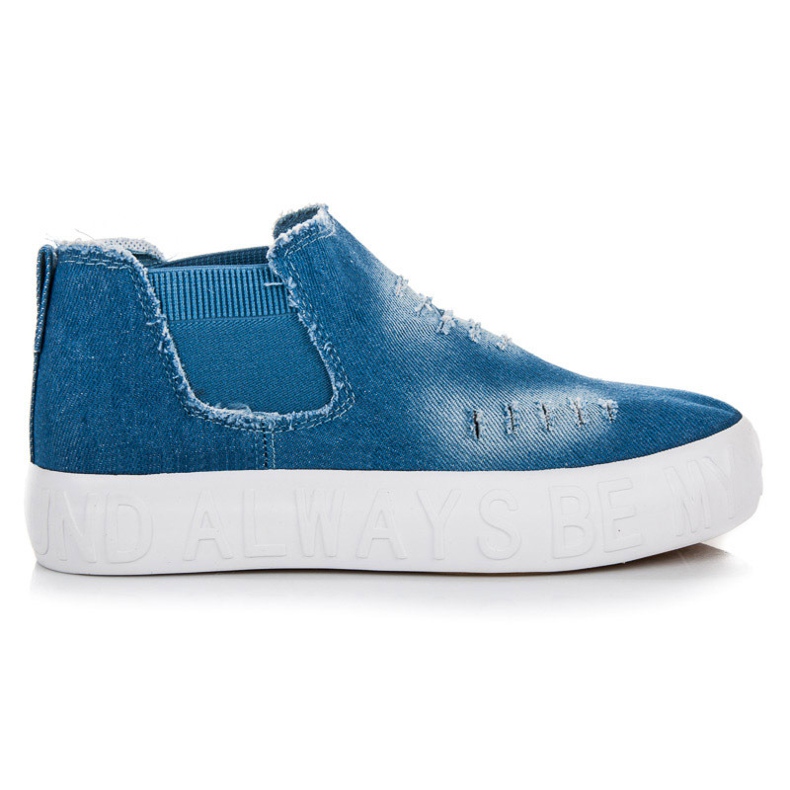 Seastar Slipons en denim au-dessus de la cheville bleu