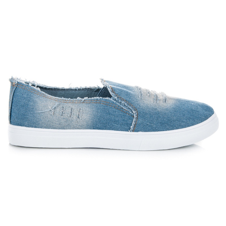 Bella Paris Slipons en jean bleu