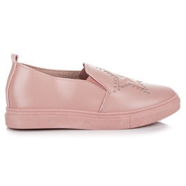 Slipons roses avec une étoile Slipons roses avec une étoile