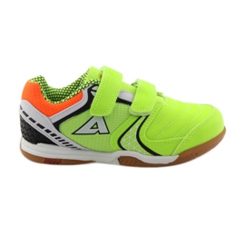 American Club Baskets de sport ADI américaines 170620 vert orange blanche American Club Baskets de sport ADI américaines 170620 vert orange blanche