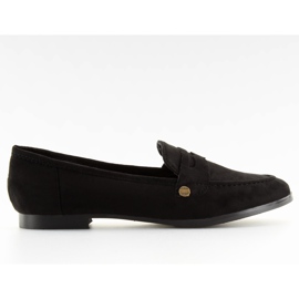 Noir Mocassins noirs pour femme T298 Noir