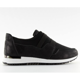 Chaussures de sport noires pour femmes KB-060 noir le noir