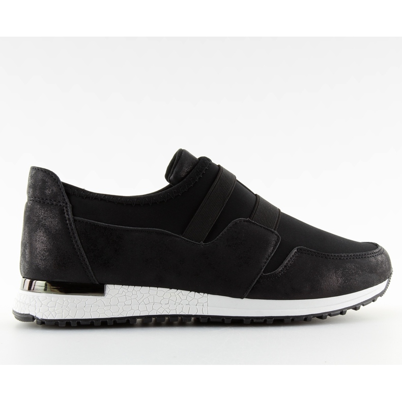 Chaussures de sport noires pour femmes KB-060 noir le noir