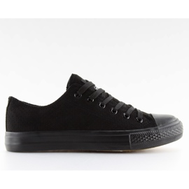 Baskets en daim noir pour femmes G-94 noir le noir