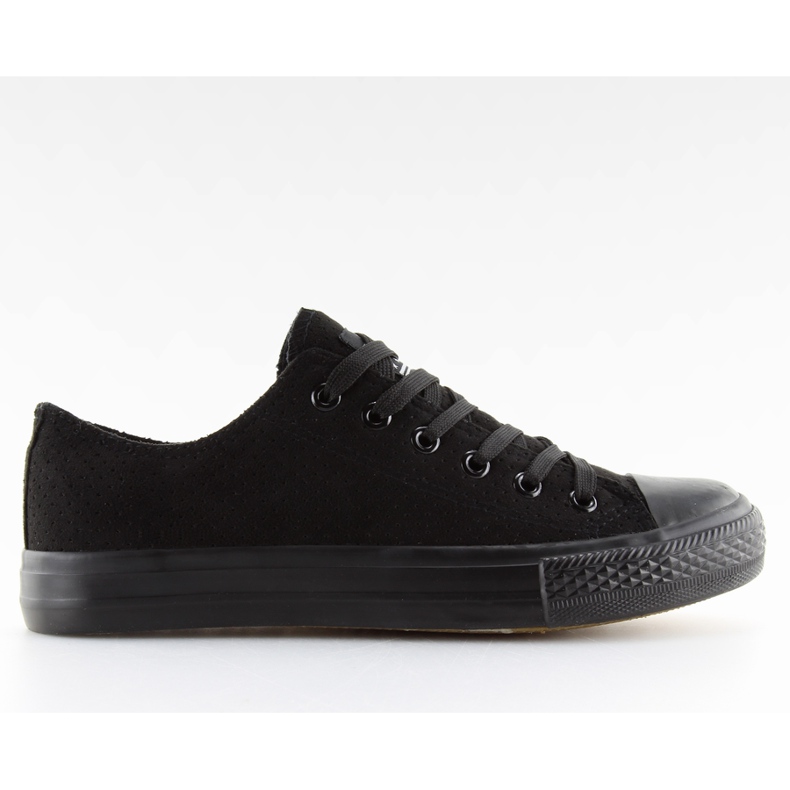 Baskets en daim noir pour femmes G-94 noir le noir