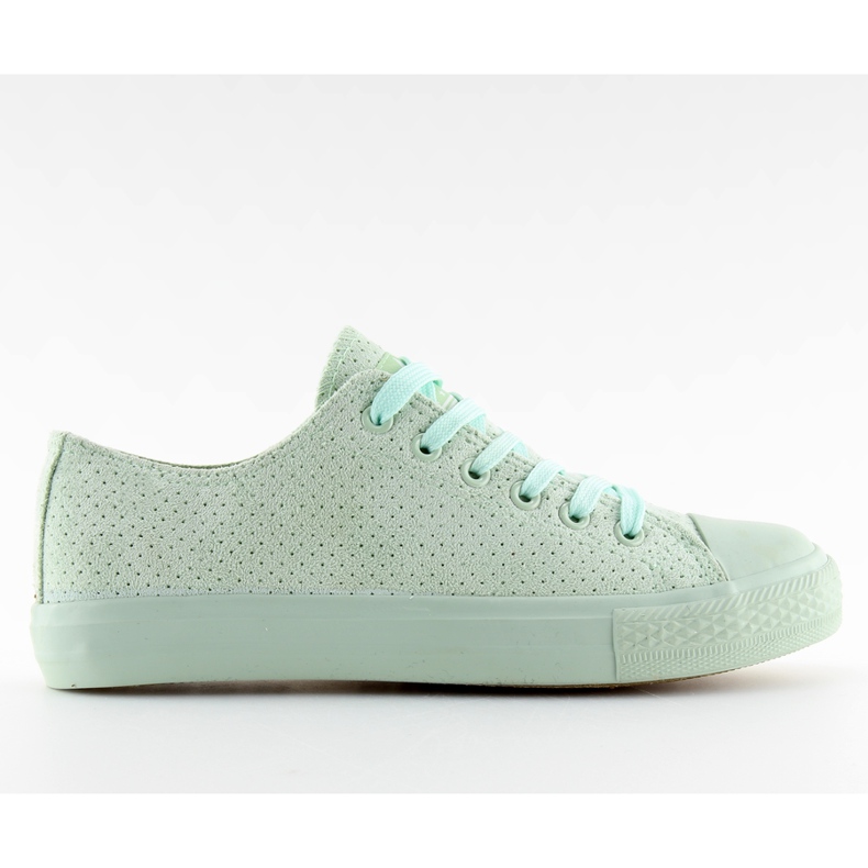 Baskets pour femmes en daim vert G-94 vert