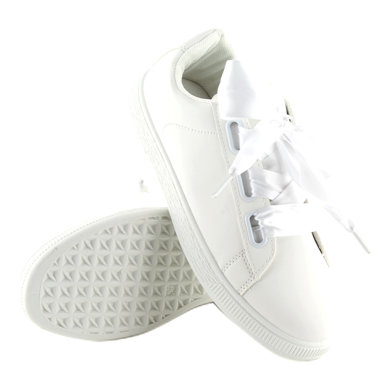 Baskets Avec Ruban Blanc Bl1250-Sp blanche