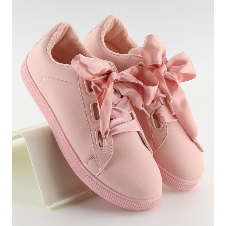 Baskets roses BL1250-SP roses avec ruban