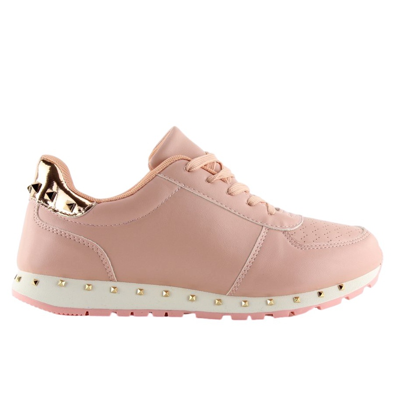 Chaussures de sport à clous roses BK-85 Rose jaune