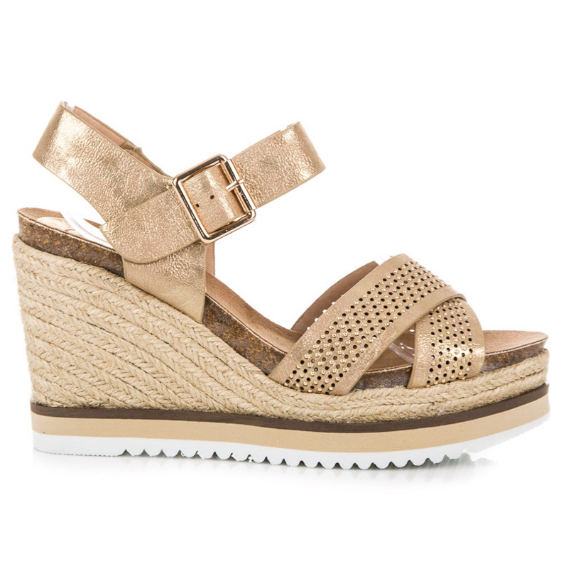 Kylie Sandales compensées jaune