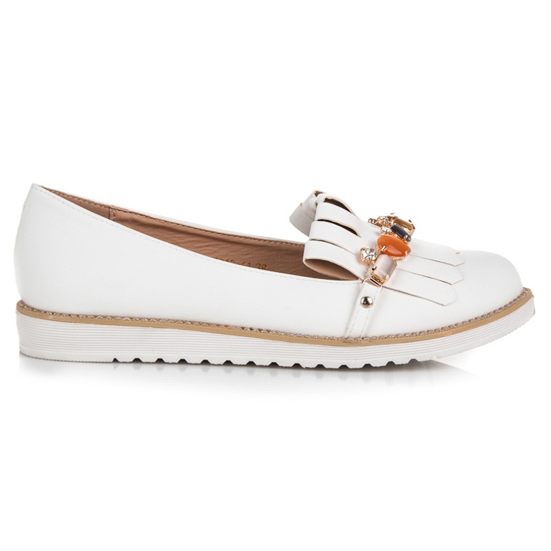 Vices Mocassins perlés blanche