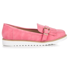 Vices Mocassins à boucle décorative rose