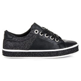 Seastar Baskets noires avec un liseré le noir