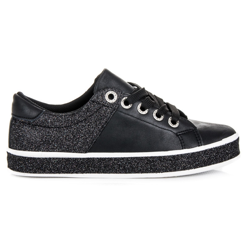 Seastar Baskets noires avec un liseré le noir