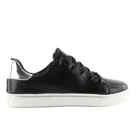 Baskets noires pour femmes B110-20 Noir rouge Baskets noires pour femmes B110-20 Noir rouge