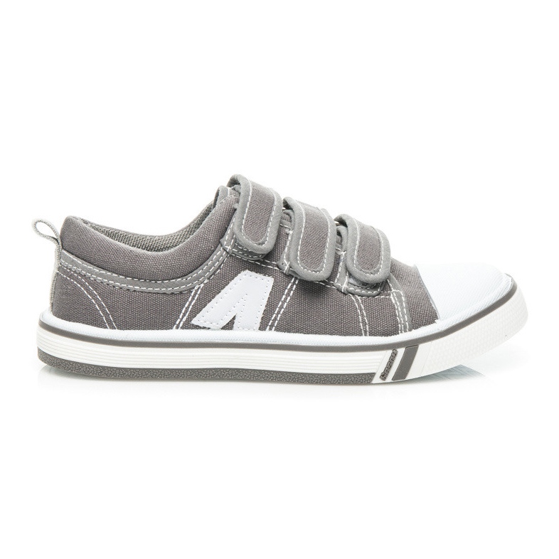 Hasby Baskets pour garçons gris