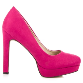 Vices Talons En Daim Sur La Plateforme rose Vices Talons En Daim Sur La Plateforme rose