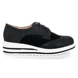 Vices Chaussures en daim à lacets le noir