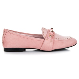 Vices Mocassins en daim rose