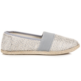 Espadrilles grises à motif Espadrilles grises à motif