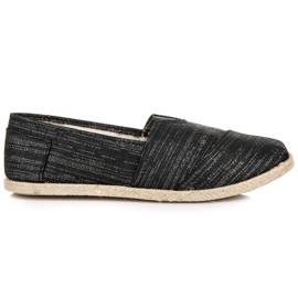 Espadrilles à enfiler noir