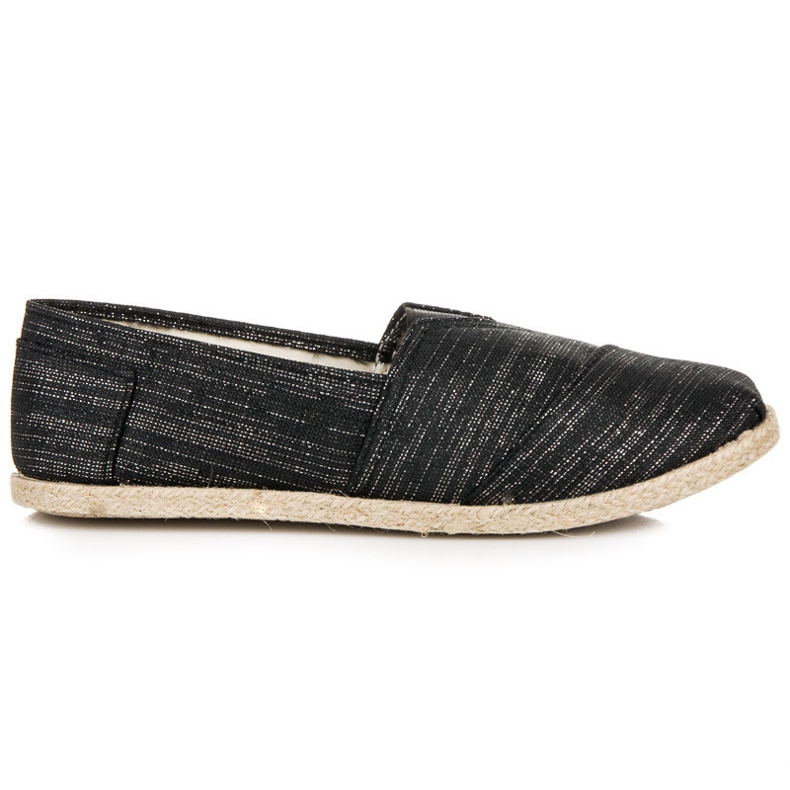 Espadrilles à enfiler le noir Espadrilles à enfiler le noir