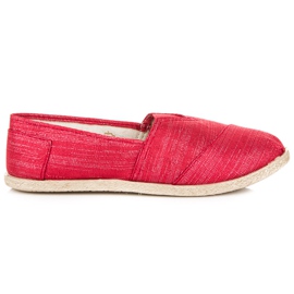 Espadrilles à enfiler rouge