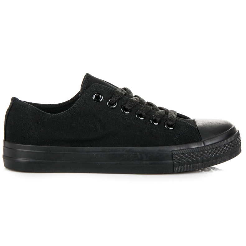 Baskets nouées femme le noir